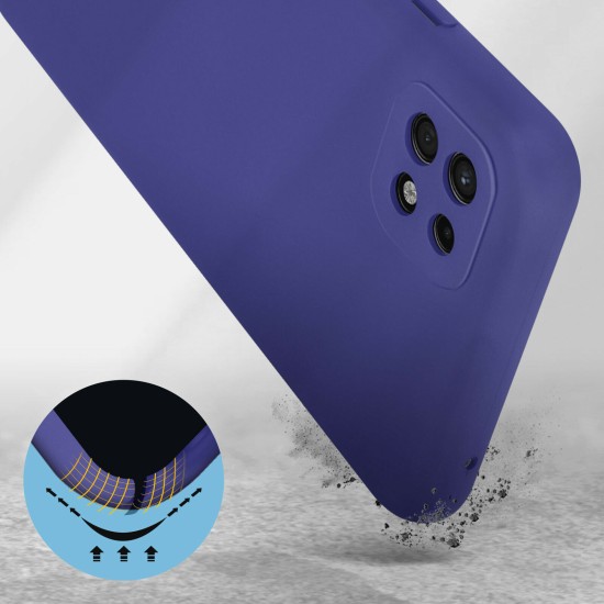 Husa Liquid soft touch compatibila cu Samsung Galaxy A22 5G, Dark Purple, ALC